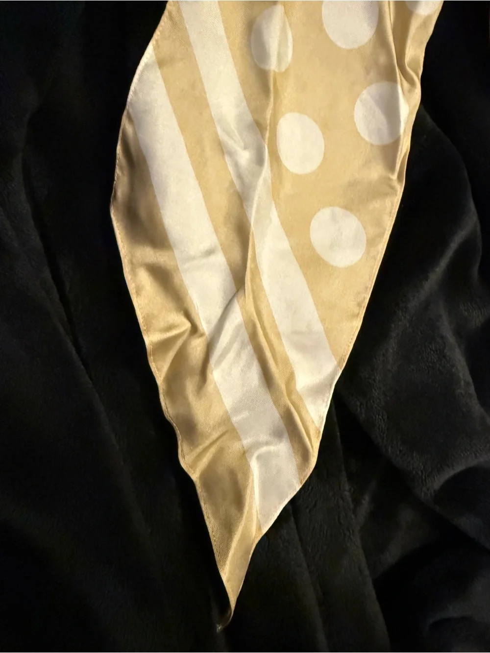 Silk Polka Dot and Stripe Scarf - Coach